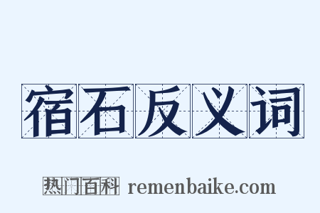 宿石反义词是什么意思的图片